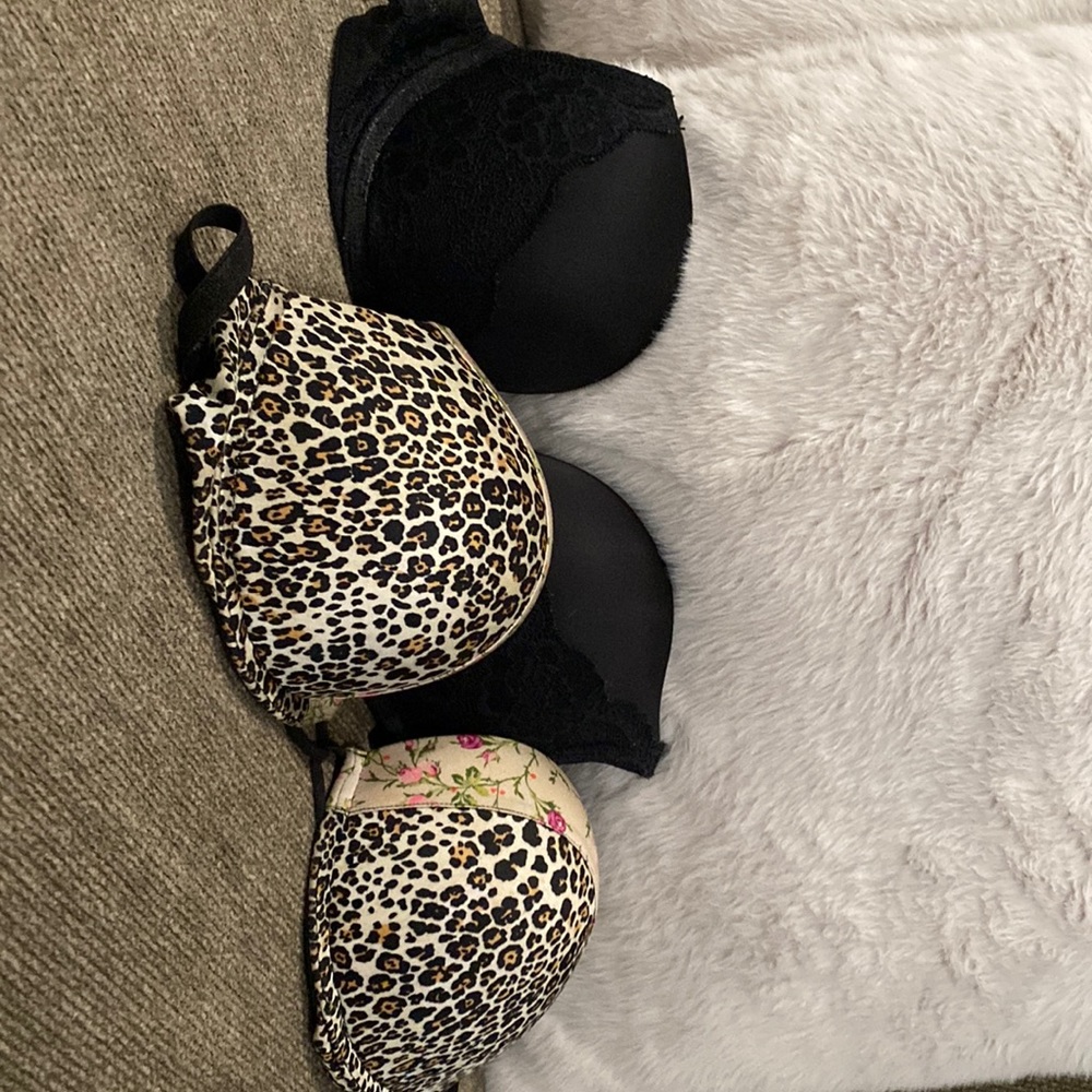 2 bras for less than one brand new!!  Victoria’s Secret bombshell bras.
